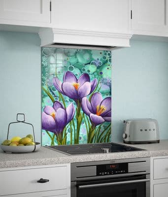 Crocus Floral Splashback
