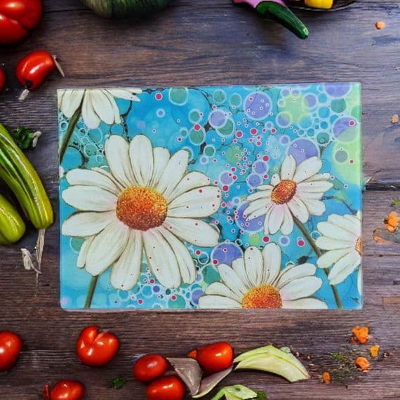 Daisies Floral Worktop Saver