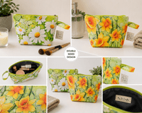 Daisy & Daffodil Floral Wash Bag
