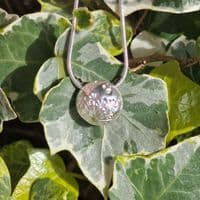 Dandelion  Bead Sterling Silver Necklace