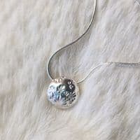 Dandelion  Bead Sterling Silver Necklace