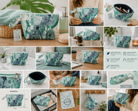 Dandelion (Green) Wash Bag