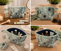 Dandelion (Green) Wash Bag