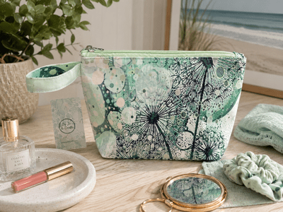 Dandelion (Green) Wash Bag