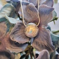 Dandelion Seeds Bead Sterling Silver Necklace