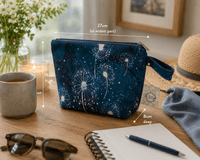 Dandelion (Teal) Wash Bag