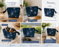Dandelion (Teal) Wash Bag