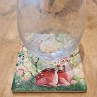 Deer Ceramic Coaster - Woodland Wildlife
