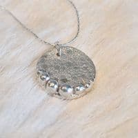 Disc Balls Sterling Silver Necklace