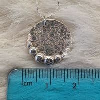 Disc Balls Sterling Silver Necklace