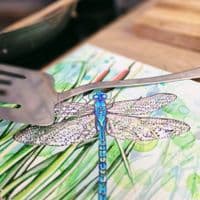 Dragonfly Ceramic Trivet
