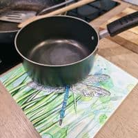 Dragonfly Ceramic Trivet