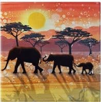 Elephant Silhouette Coaster