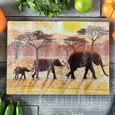 Elephant Silhouette Worktop Saver