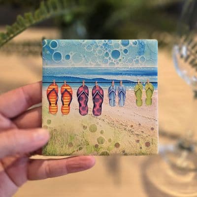 Flip flops coaster