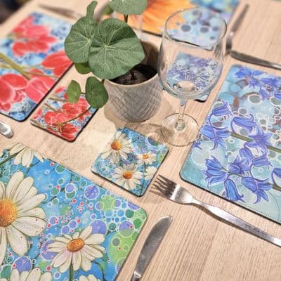 Floral Placemat and Coaster Set (IB)