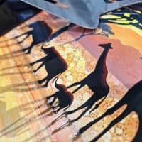 Giraffe & Elephant Trivet