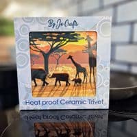 Giraffe & Elephant Trivet