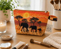 Giraffe & Elephant Wash Bag