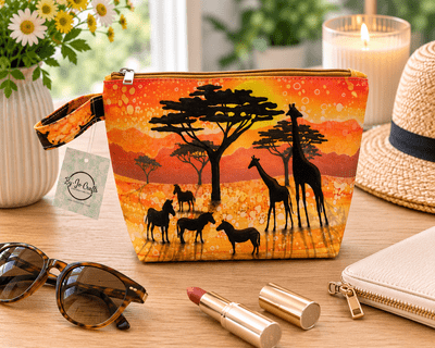 Giraffe & Elephant Wash Bag