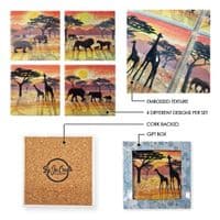 Giraffe Silhouette Coaster