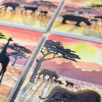 Giraffe Silhouette Coaster