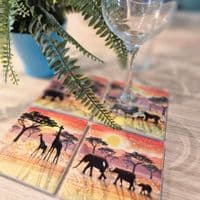 Giraffe Silhouette Coaster