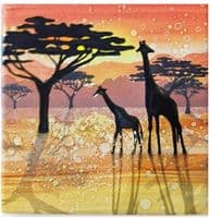 Giraffe Silhouette Coaster