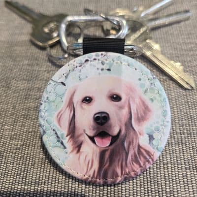 Golden Retreiver Keyring