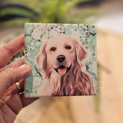 Golden Retriever Dog Coaster