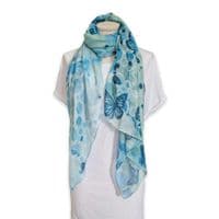 Green Butterflies Scarf