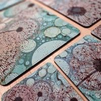 Green Dandelion Placemat and Coaster Set (WIW)