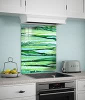 Green Horizontal Splashback