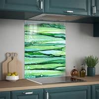 Green Horizontal Splashback