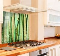 Green Vertical Splashback