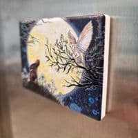Hare & Owl Stargazing Magnet
