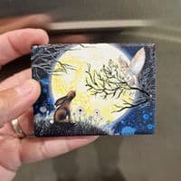 Hare & Owl Stargazing Magnet