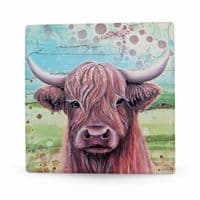 Highland Cow Coaster