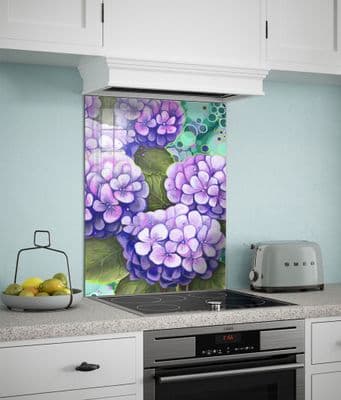 Hydrangea Floral Splashback