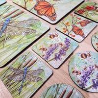 Insect Placemat and Coaster Set