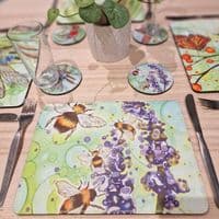 Insect Placemat and Coaster Set