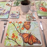 Insect Placemat and Coaster Set