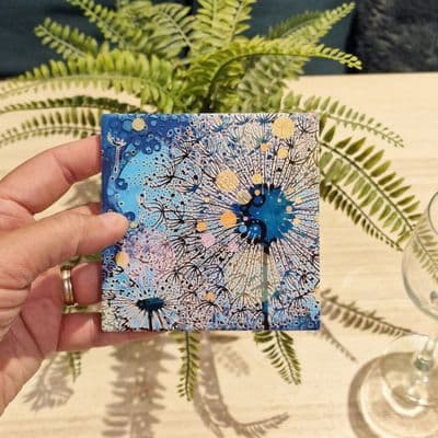 ITW Navy Dandelion Coaster
