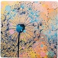 ITW Orange Dandelion Coaster