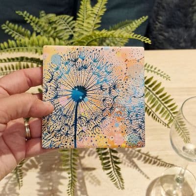 ITW Orange Dandelion Coaster
