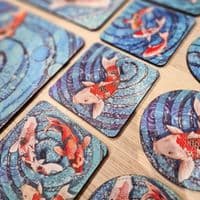 Koi Carp Placemat and Coaster Set
