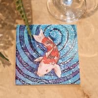 Koi Fish 1 Ceramic Coaster