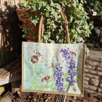 Large Hessian Jute Insect Shopper Bag