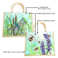 Large Hessian Jute Insect Shopper Bag