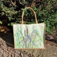 Large Hessian Jute Insect Shopper Bag